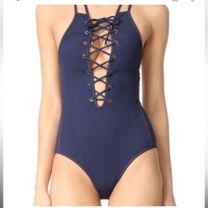 Jonathan Simkhai denim swimsuit size S